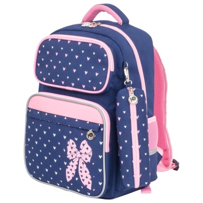 Рюкзак Pink bow Complete с пеналом в комплекте Юнландия 229972 1